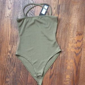 Nasty Gal Stay Close Ribbed Bodysuit